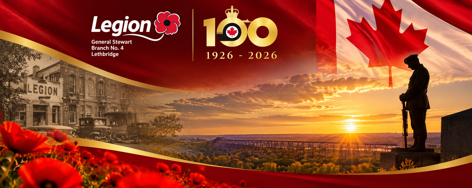 Royal Canadian Legion Branch No. 4 Lethbridge – 100th Birthday Celebration, October 8, 2026